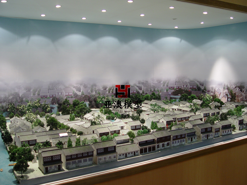 江南古鎮微縮模型