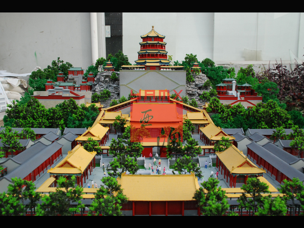 故宮、佛香閣模型