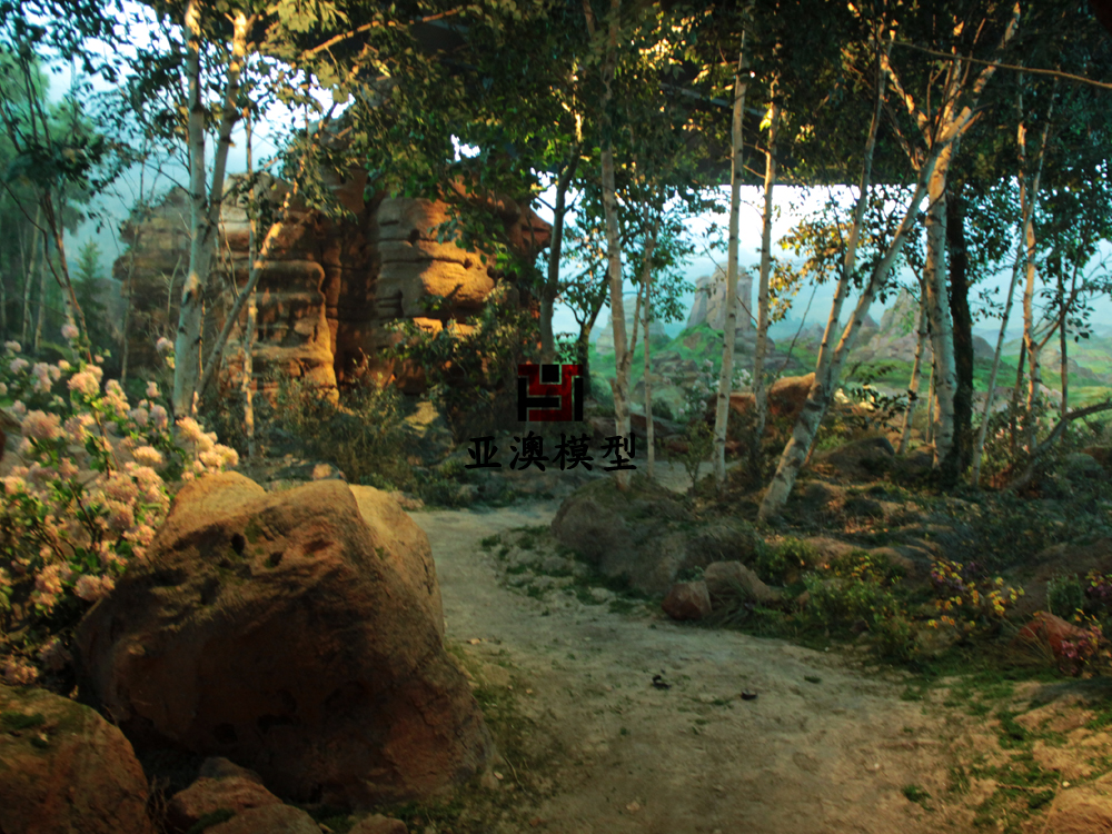 森林巖洞場景復原